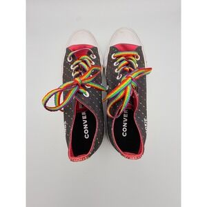 Converse Chuck Taylor All Star Rainbow Pride Lightning Bolt Low Top W-7 M-5